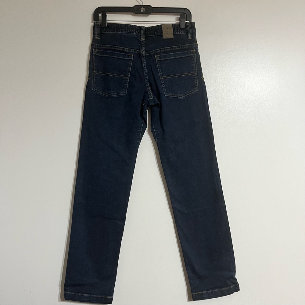 prAna Axiom Jeans‎ Men's 28X34 Blue Denim Dark Wash Outdoors Casual Hiking - Picture 9 of 11